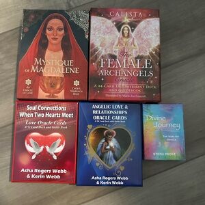 Lot of 5 Oracle Card Deck Collection love angels